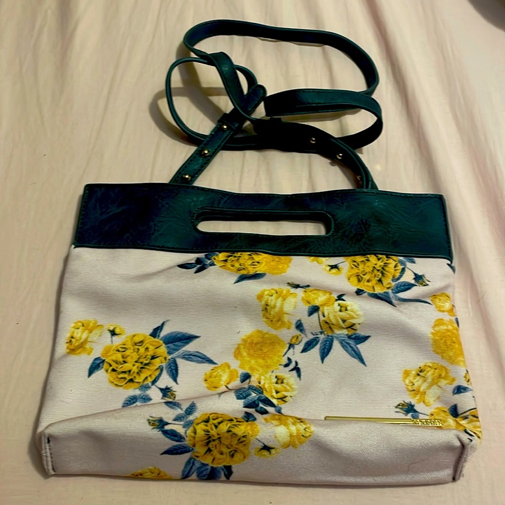 Kensie yellow rose purse